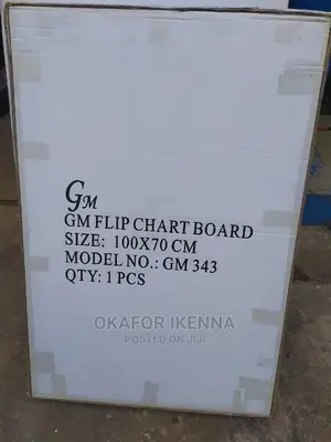 Standard White Magnetic Flip Chart Board ( 100 * 70 Cm)