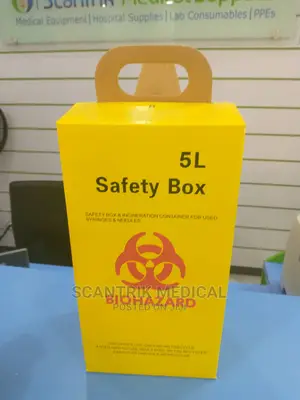 Cheap Price 5L Biohazard Safety Yellow Box