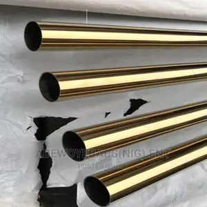 Gold Stainless Steel Pipe