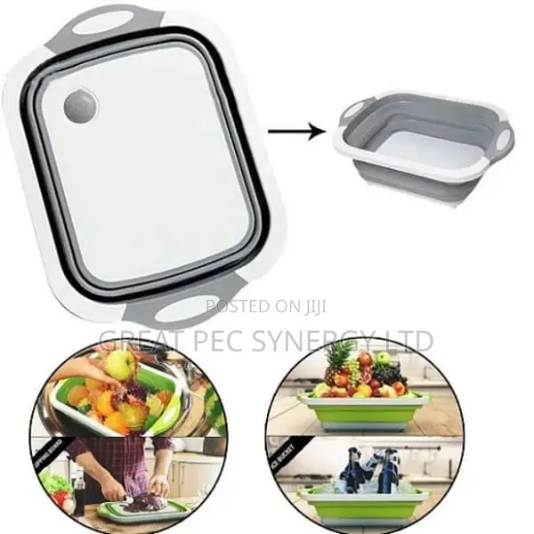 Foldable Multi Function Cutting Board/Drainer