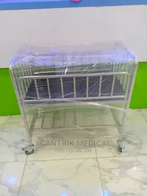 Hospital Baby Cot Stainless Steel With Wheels
