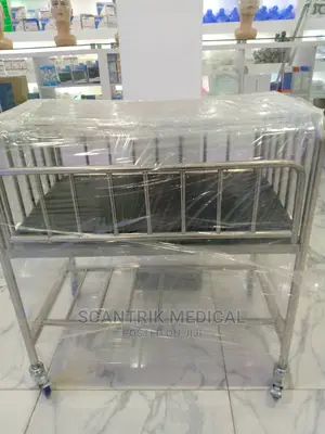 Hospital Medical Movable Stainless Steel Baby Cot