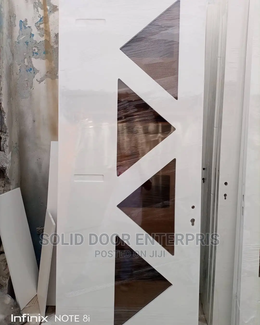 Solid HDF Doors With Glass