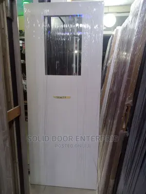 Solid HDF Doors With Glass