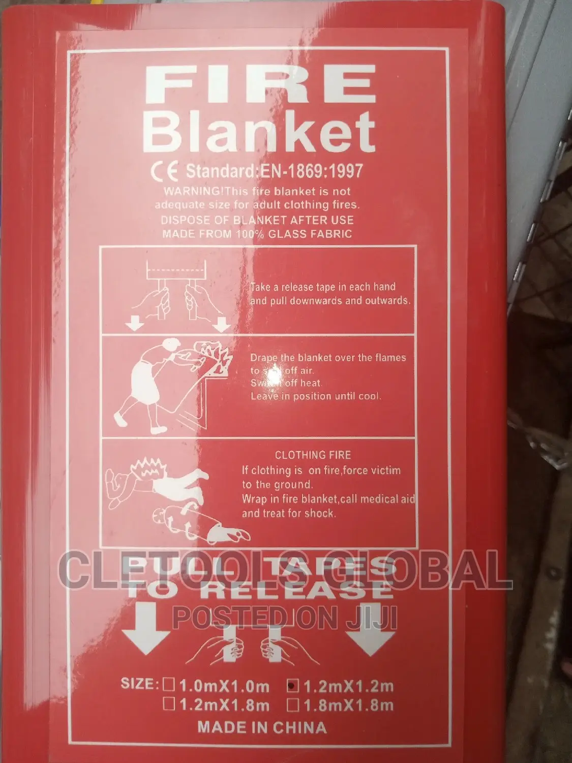 Fire Blanket 1.2M X 1.2M