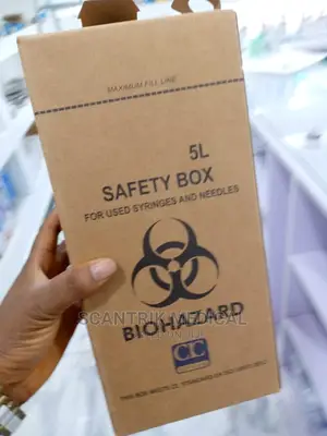 Cardboard Box Blood Safety Transport Needle
