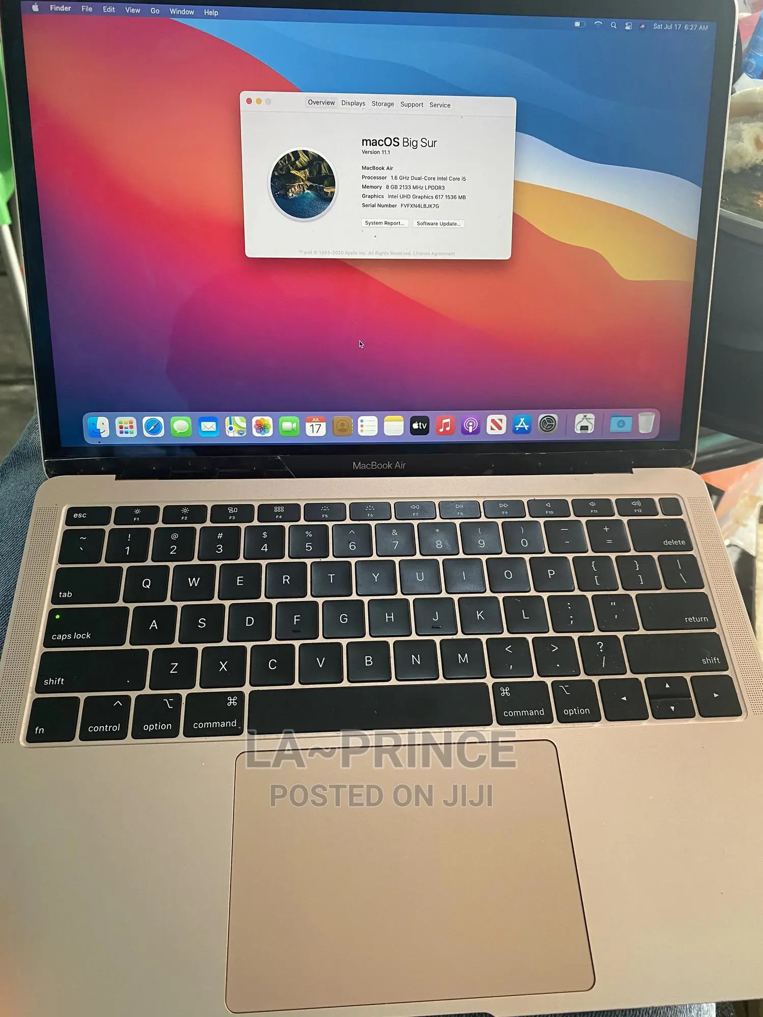 Laptop Apple MacBook 2018 8GB Intel Core I5 SSD 256GB