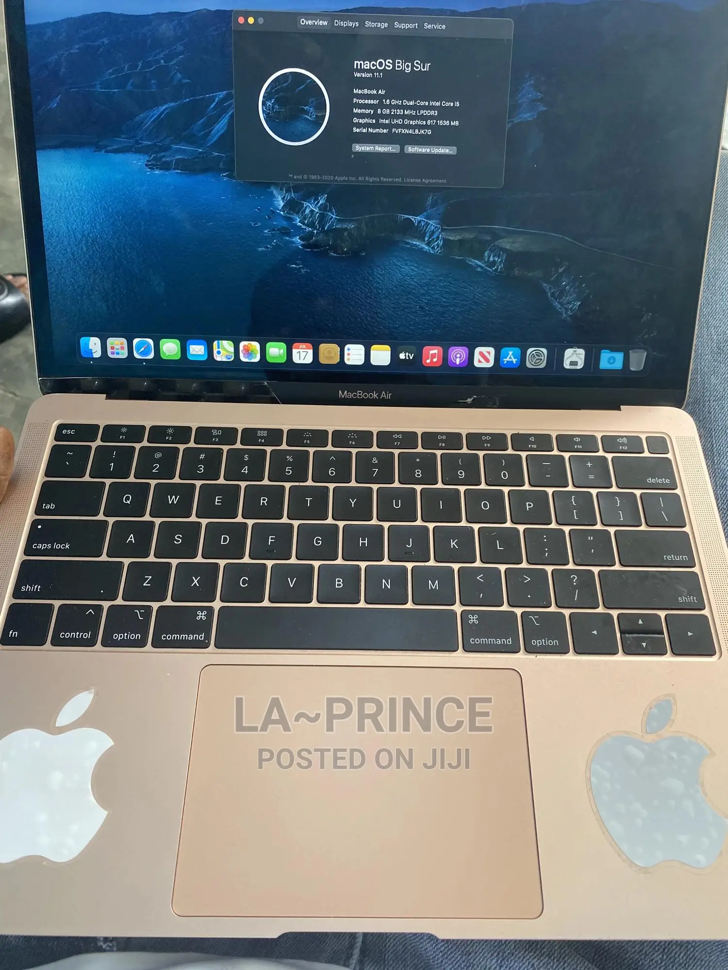 Laptop Apple MacBook 2018 8GB Intel Core I5 SSD 256GB