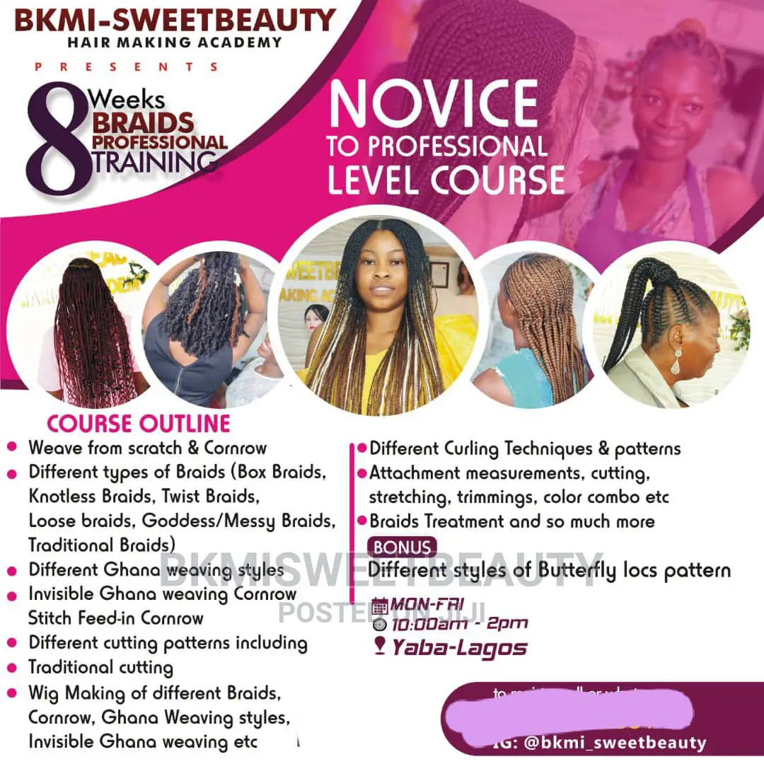 Training On Braids And Ghana Weaving And Wigs