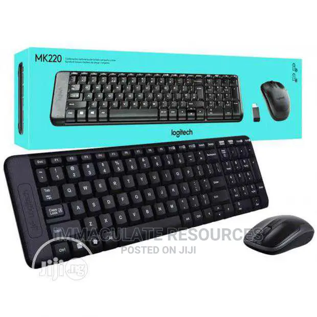 Original Logitech MK220 Wireless Keyboard and Mouse Combo