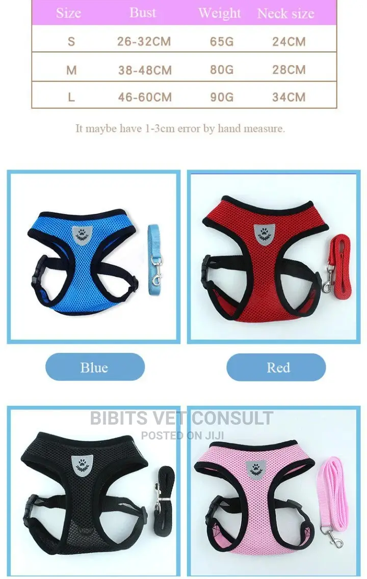 No Pull Comfort Padded Vest Harnesses for Small Pets