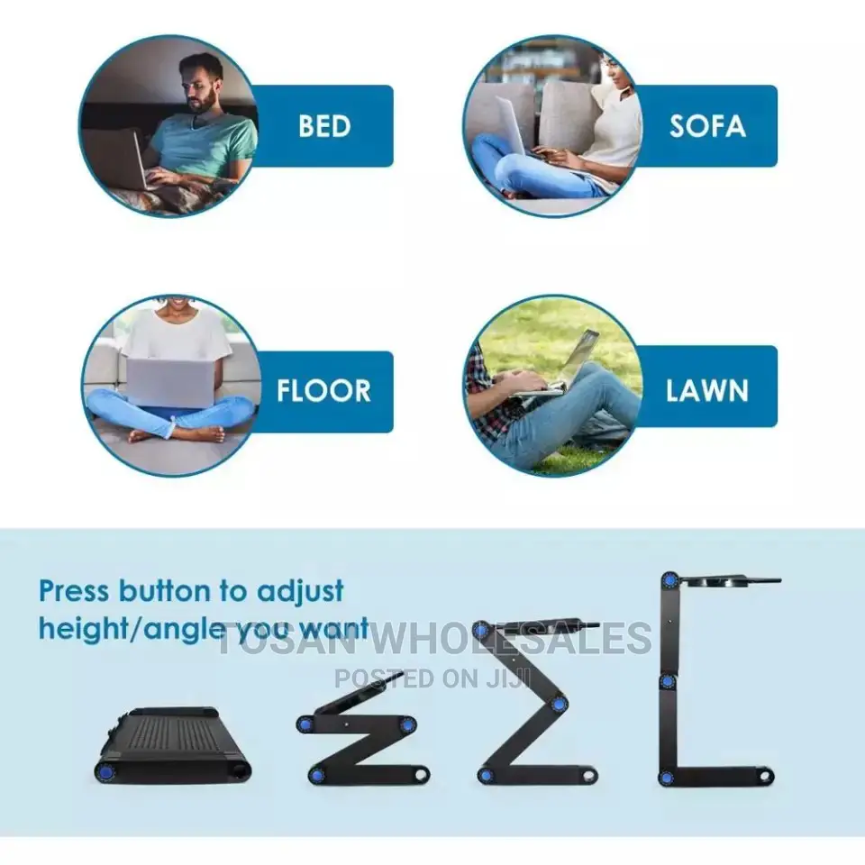 T9 Multi Functional Adjustable Laptop Table and Cooling Fan