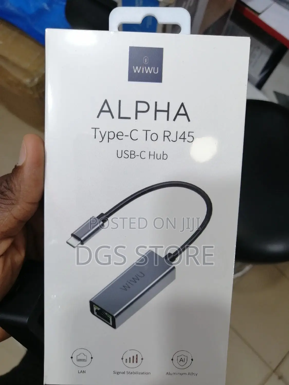 Wiwu Alpha Type C to RJ45 USB C Hub