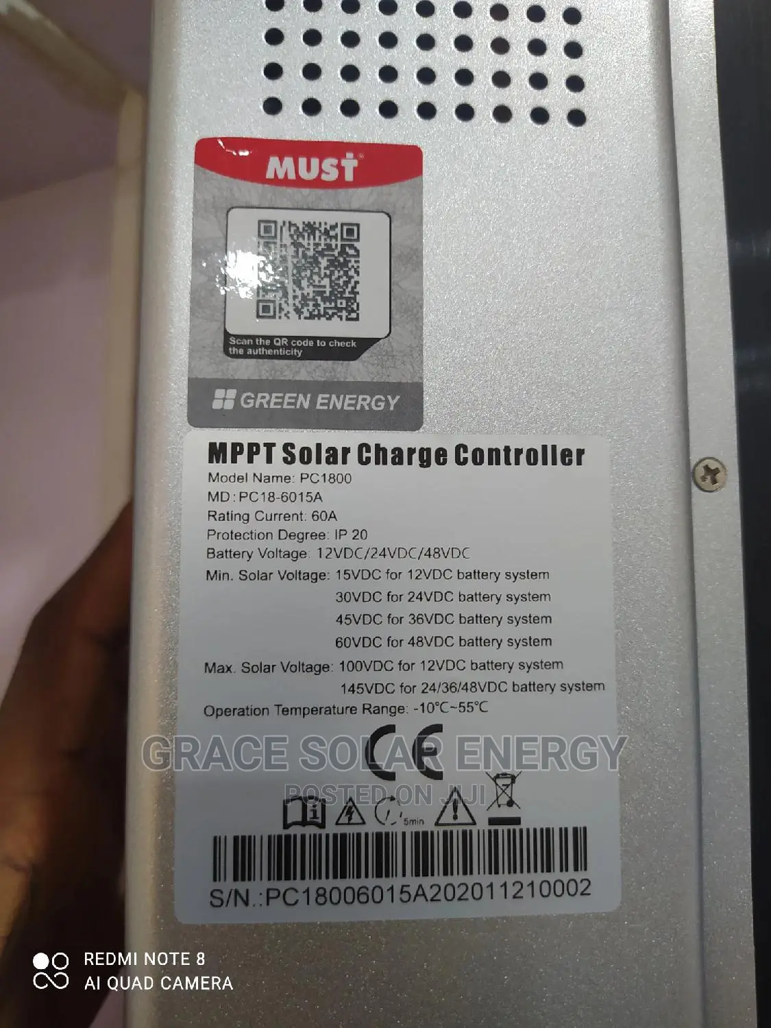 60A Must MPPT Charge Controller