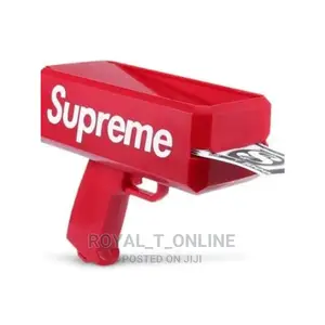 Money Spraying Gun. Supreme Money Gun