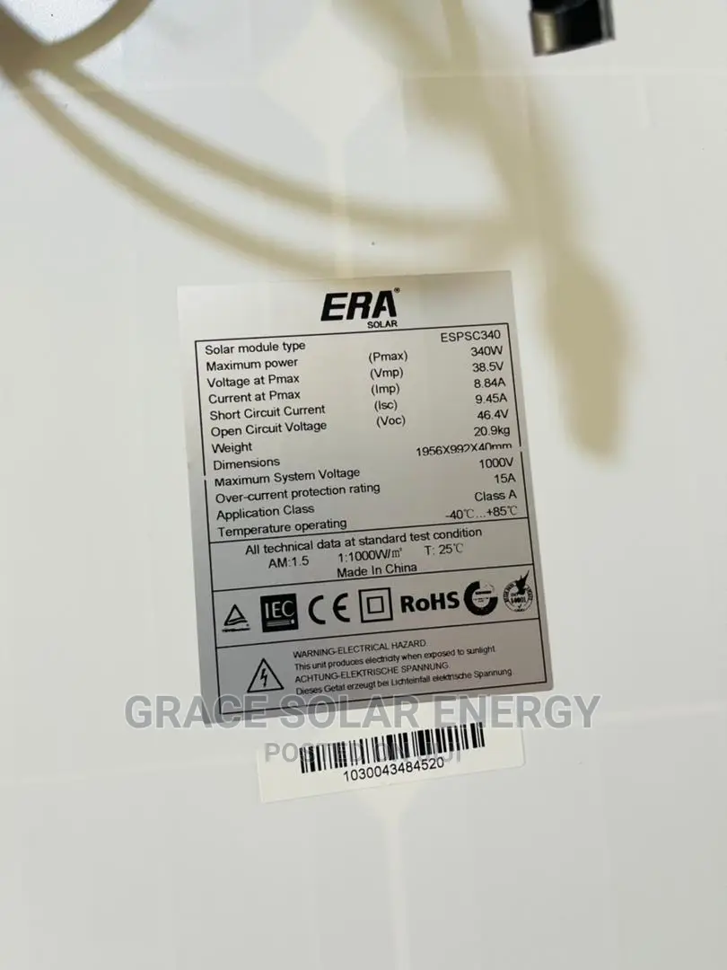 Era Mono Panel 340watts