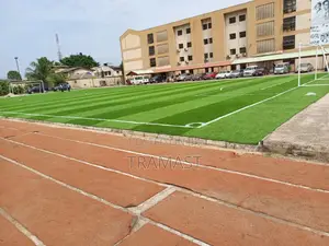 Newly Installed Football Pitch With a 35mm Artificial Grass