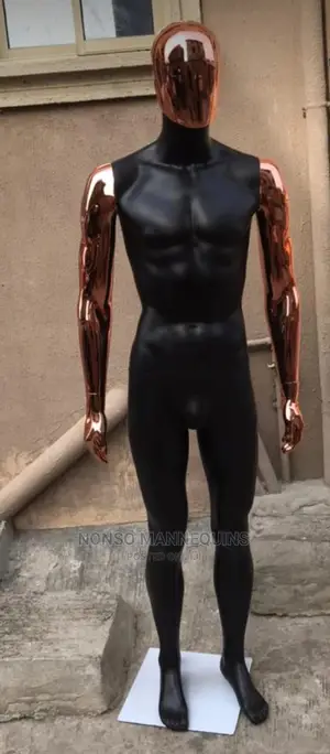 Broze Head/Hands And Black Body Male Mannequins