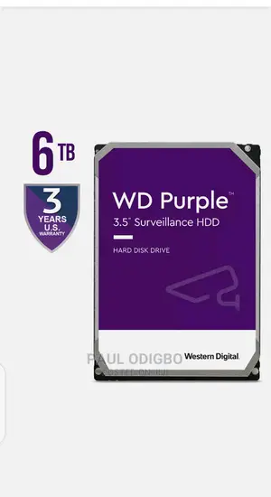 WD Purple Wd62purz 6tb HDD Surveillance Hard Drive Sata