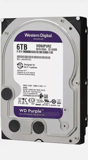WD Purple Wd62purz 6tb HDD Surveillance Hard Drive Sata