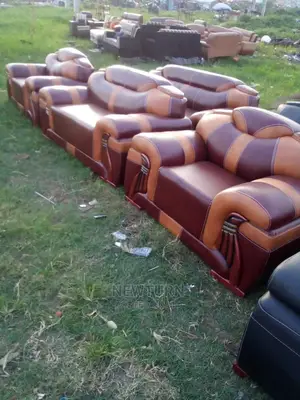 Complete Living Room Leather Sofa Set