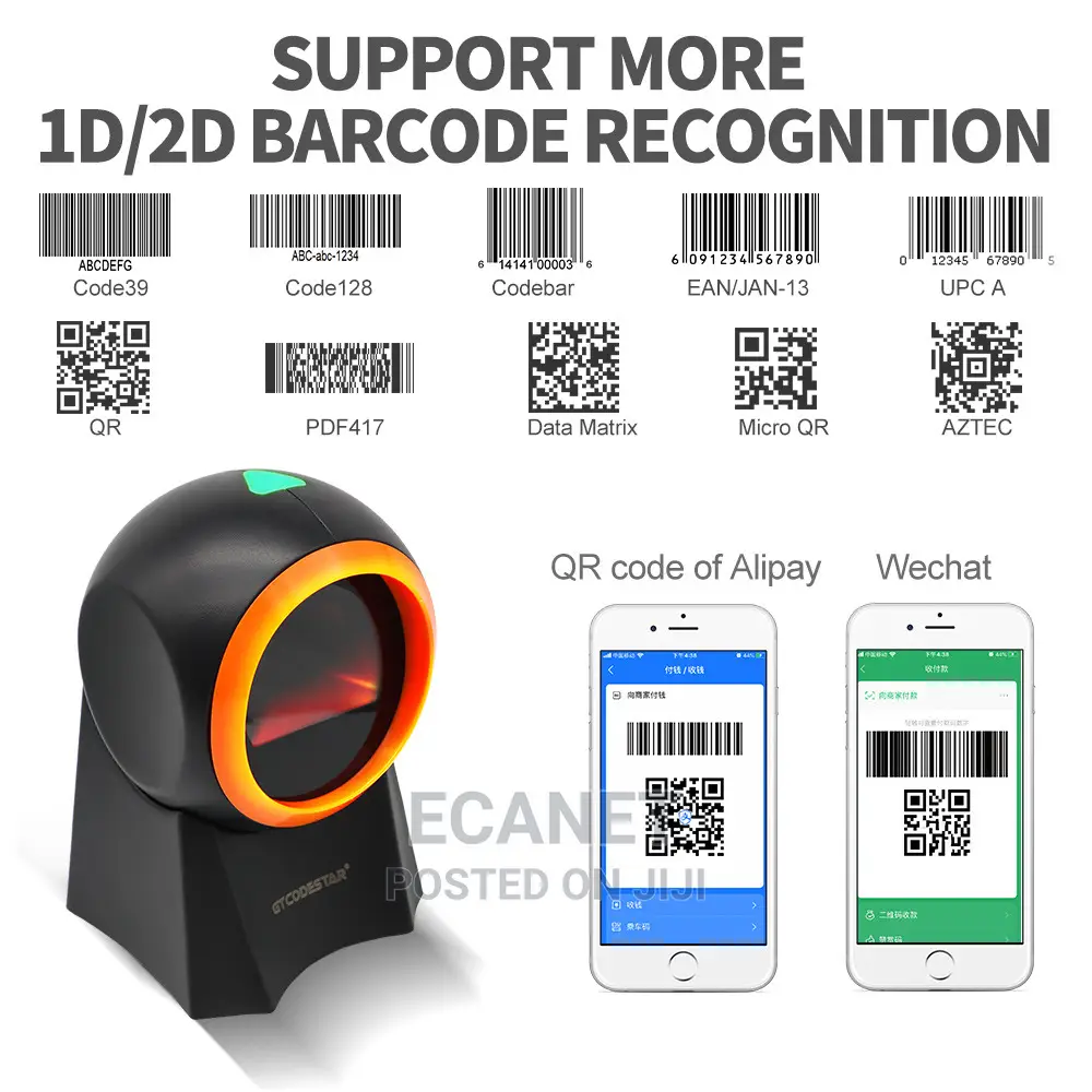 Gtcodestar 2d Qr Code Reader Wired Barcode Scanner