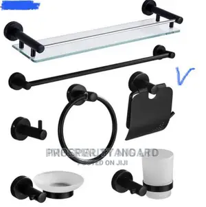 Complete Black Toilet Accessories