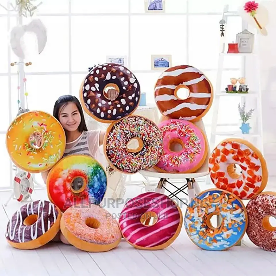 Doughnut Throw Pillow