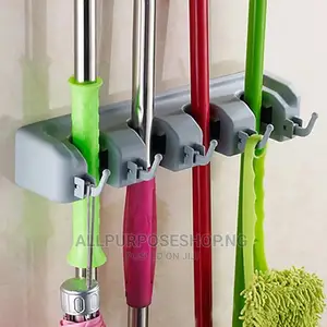 Wall Mounted Mop and Broom Holder.