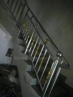 Stainless Handrail With Touch of Gold