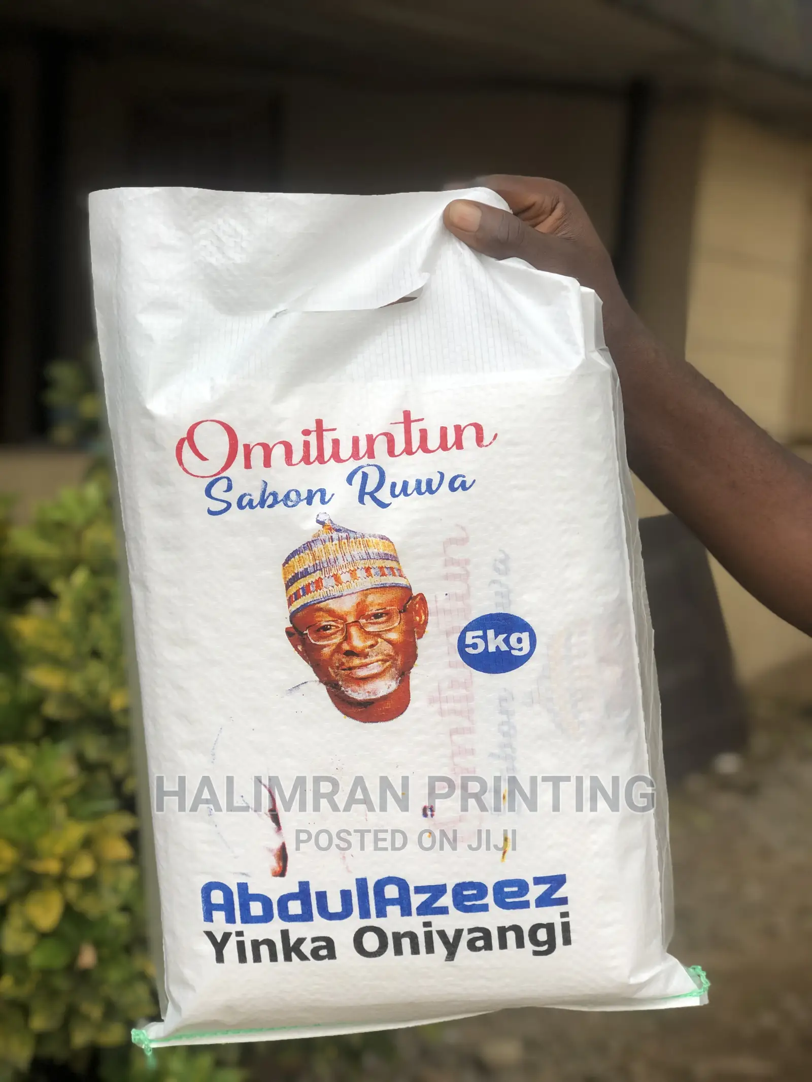 Direct Manual Printing on Sack Bag
