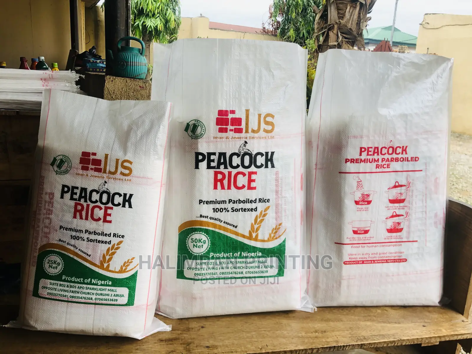Direct Manual Printing on Sack Bag