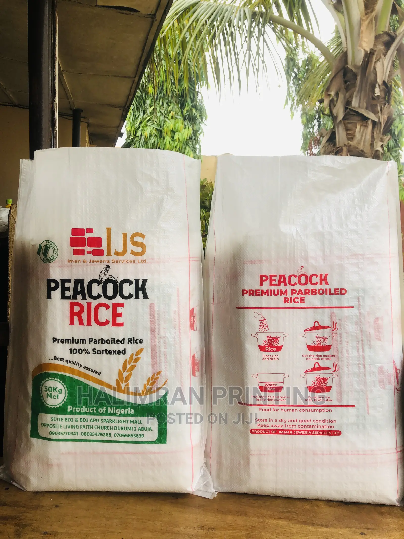 Direct Manual Printing on Sack Bag