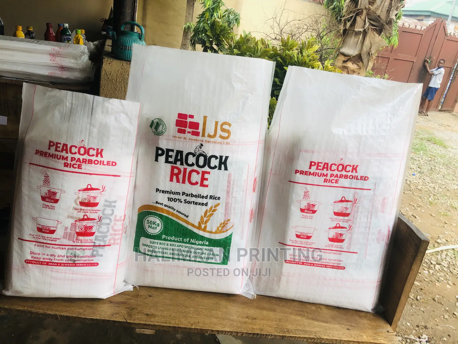 Direct Manual Printing on Sack Bag