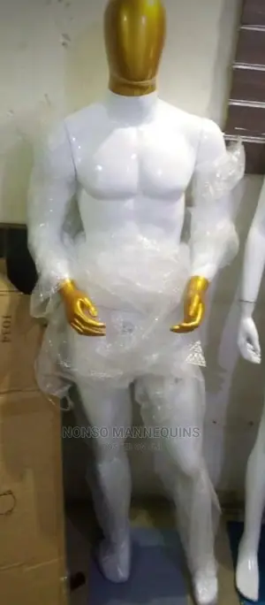 Fibre New Design Male Gold and White Body Mannequin