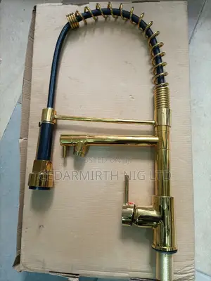Mekarus Gold Long Sink Mixer Tap