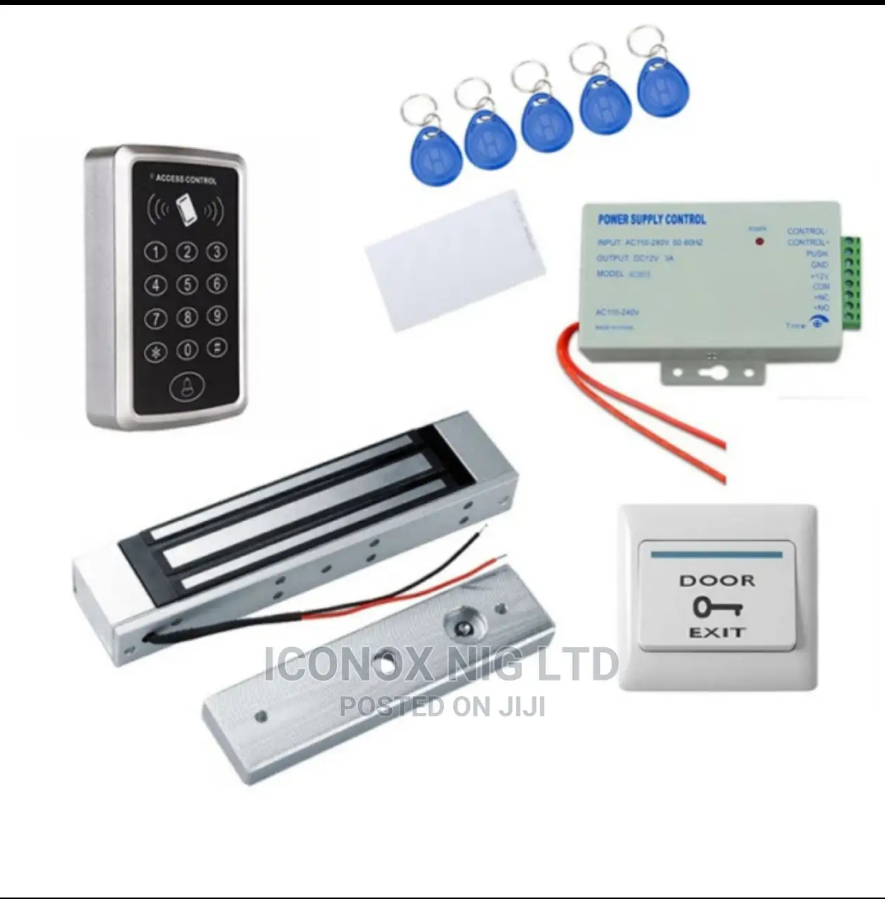 Access Control Keypad 180KG Emlock Exit Button Password RFID