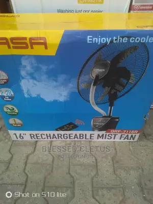 Qasa Rechargeable Water Mist Fan + Remote Control
