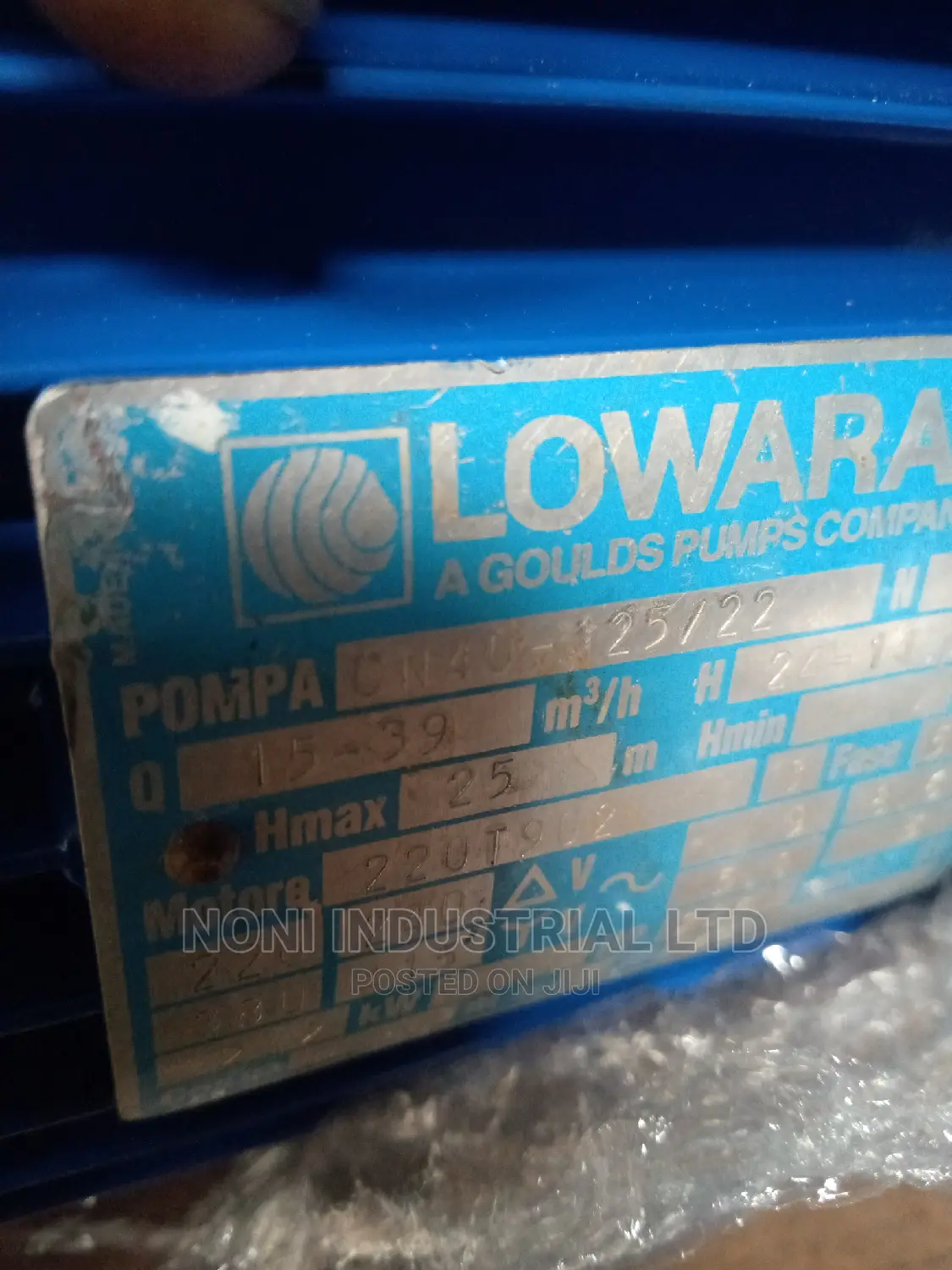 Lowara Water Pump 2.5hp