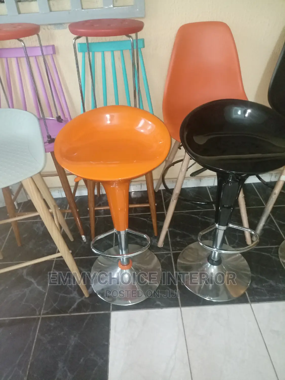 Bar Stool Orange