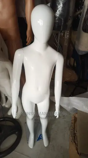 Unisex Age 5 To 10 Years Glossy White Kids Mannequins