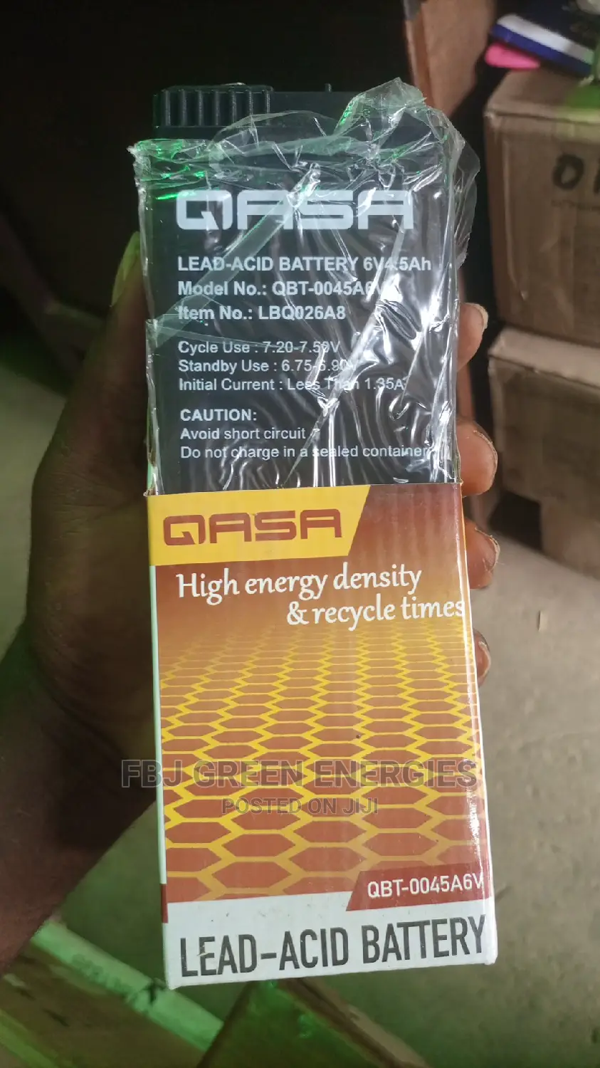 4.5ah 6V Qasa Battery