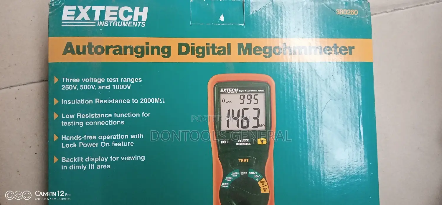 Extech Instrument 380260 Autoranging Digital Megohmmeter