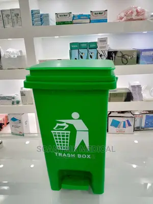 Classic Medical Plastic Step Trash Can