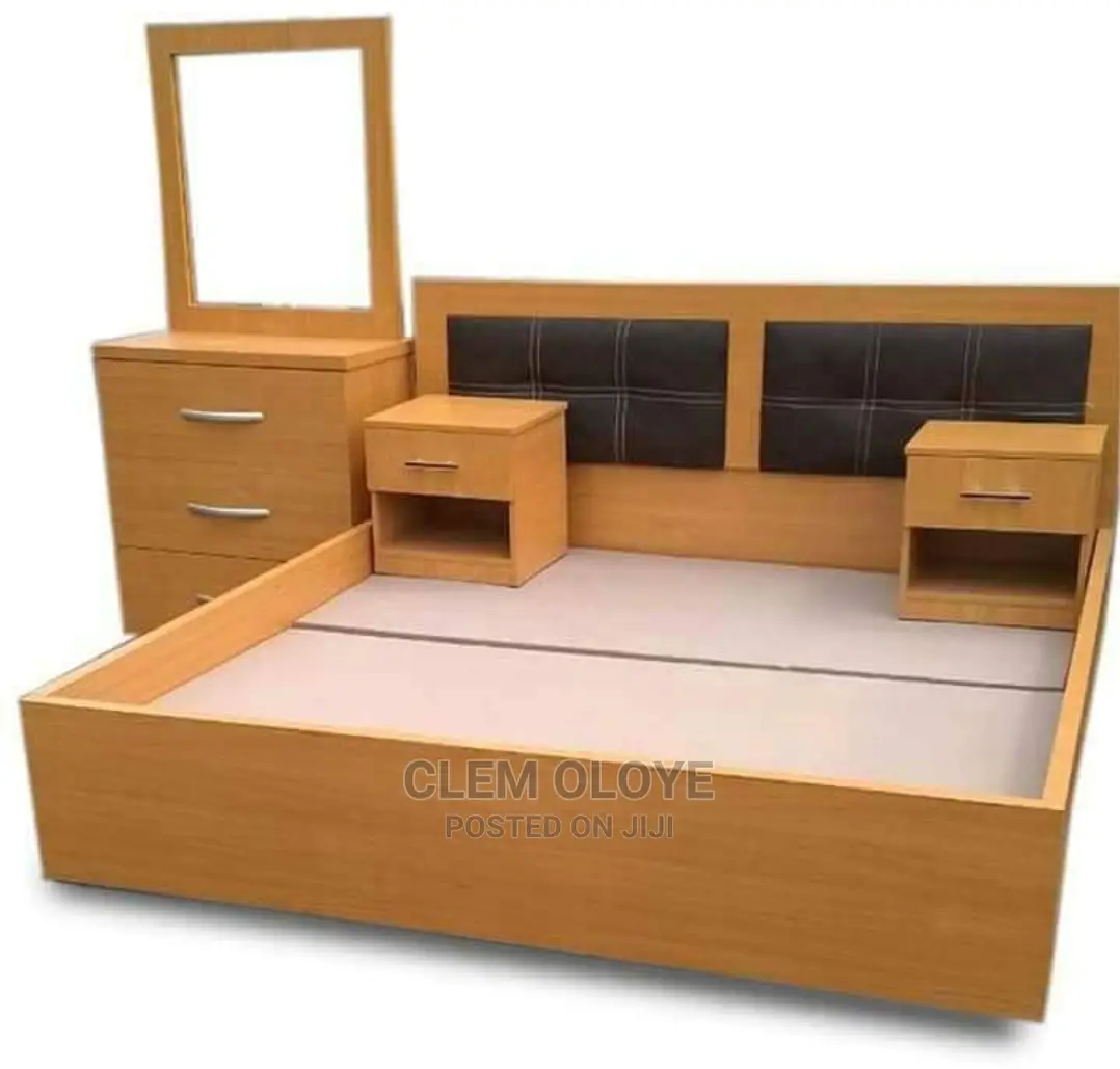 Quality Bedframe Dressing Table With 2 Bedside