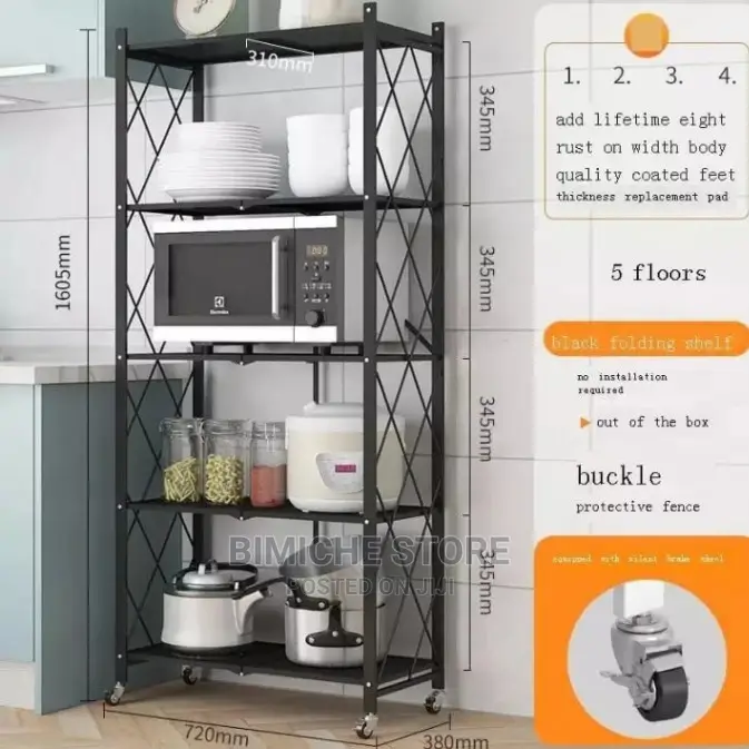 5 Tier Foldable Storage Rack