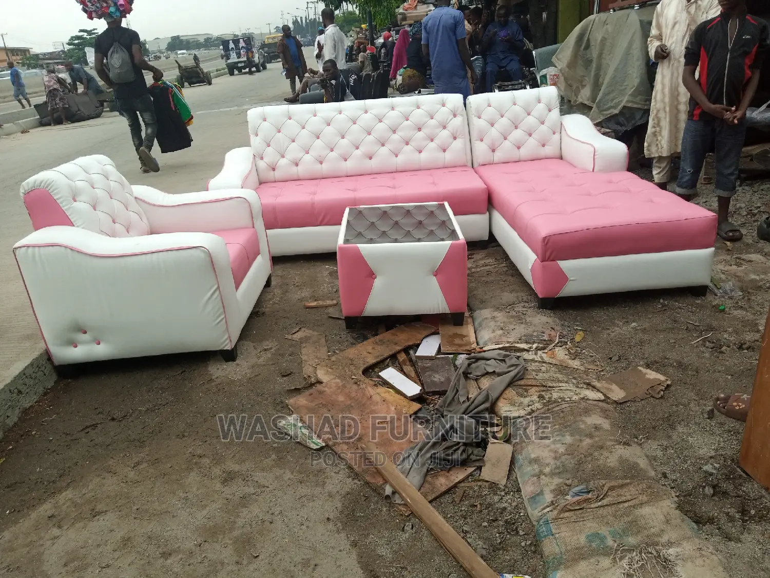 Leather Sofa Chair With Center Table