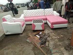 Leather Sofa Chair With Center Table