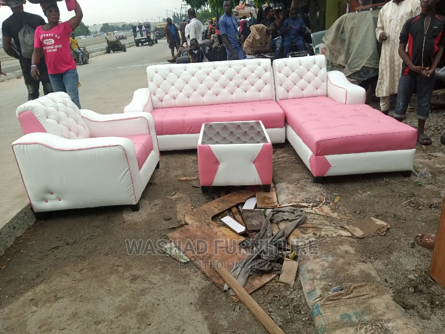Leather Sofa Chair With Center Table