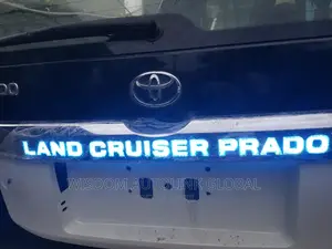 Boot Chrome For Toyota Land Cruiser Prado 2018 With Leds